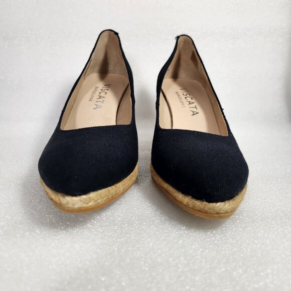 Elegant Black Wedge Shoes - Picture 4 of 15